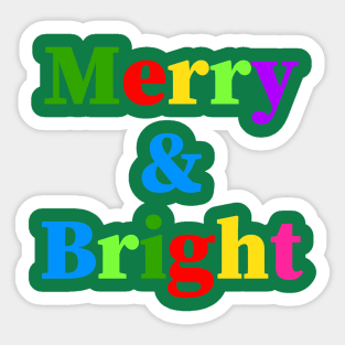 MERRY And Bright Sticker